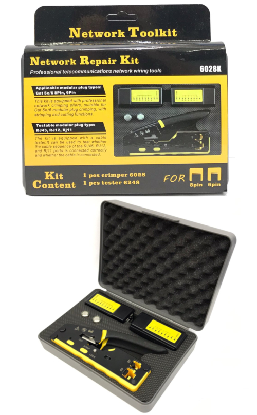 WT-4231A Network Tool Kit with Tester 6028K for 6/8P